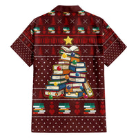 Book Pine Merry Christmas Family Matching Off The Shoulder Long Sleeve Dress and Hawaiian Shirt Xmas Holiday Patterns - Wonder Print Shop
