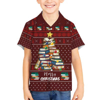 Book Pine Merry Christmas Family Matching Summer Maxi Dress and Hawaiian Shirt Xmas Holiday Patterns - Wonder Print Shop