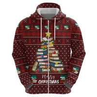 Book Pine Merry Christmas Hoodie Xmas Holiday Patterns - Wonder Print Shop