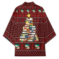 Book Pine Merry Christmas Kimono Xmas Holiday Patterns - Wonder Print Shop