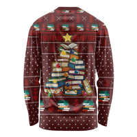 Book Pine Merry Christmas Long Sleeve Shirt Xmas Holiday Patterns - Wonder Print Shop