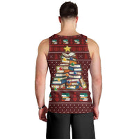 Book Pine Merry Christmas Men Tank Top Xmas Holiday Patterns - Wonder Print Shop