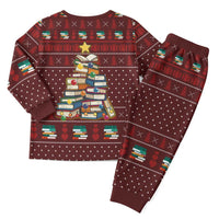 Book Pine Merry Christmas Pajama Set Xmas Holiday Patterns - Wonder Print Shop