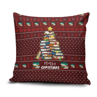 Book Pine Merry Christmas Pillow Cover Xmas Holiday Patterns - Wonder Print Shop
