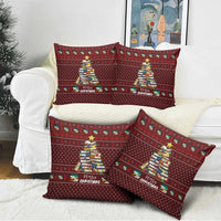 Book Pine Merry Christmas Pillow Cover Xmas Holiday Patterns - Wonder Print Shop