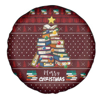 Book Pine Merry Christmas Spare Tire Cover Xmas Holiday Patterns - Wonder Print Shop