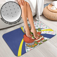 Curacao Christmas Bathroom Set with Santa Lizard Crown Gifts Snowflakes and Holiday Icons Design - Wonder Print Shop