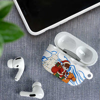 Somalia Christmas AirPods Case with Santa on Camel Christmas Tree Ornaments Candy Canes and Snowflake - Wonder Print Shop