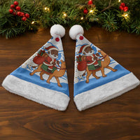 Somalia Christmas Santa Hat with Santa on Camel Christmas Tree Ornaments Candy Canes and Snowflake - Wonder Print Shop