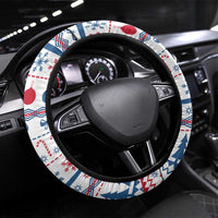 Somalia Christmas Steering Wheel Cover with Santa on Camel Christmas Tree Ornaments Candy Canes and Snowflake - Wonder Print Shop
