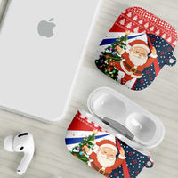 Russia Christmas AirPods Case with Dancing Santa Christmas Tree Lights and Red Snowflake - Wonder Print Shop