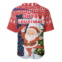Russia Christmas Baseball Jersey with Dancing Santa Christmas Tree Lights and Red Snowflake - Wonder Print Shop