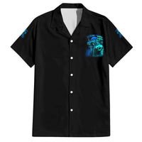 Tread Carefully Skull Family Matching Long Sleeve Bodycon Dress and Hawaiian Shirt - Wonder Print Shop