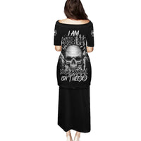 I Am Who I Am Skull Family Matching Puletasi Dress and Hawaiian Shirt - Wonder Print Shop