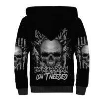 I Am Who I Am Skull Sherpa Hoodie - Wonder Print Shop