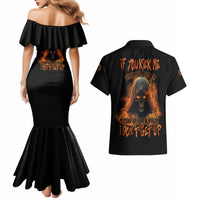 If You Kick Me When I'm Down Couples Matching Mermaid Dress and Hawaiian Shirt - Wonder Print Shop