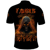If You Kick Me When I'm Down Polo Shirt - Wonder Print Shop