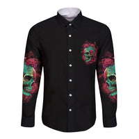 Give Me A F Is Broken But My Go F Yourself Long Sleeve Button Shirt - Wonder Print Shop