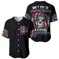 Don't Try To Figure Me Out Baseball Jersey - Wonder Print Shop
