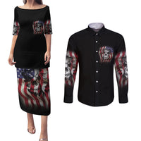 Don't Try To Figure Me Out Couples Matching Puletasi Dress and Long Sleeve Button Shirt - Wonder Print Shop