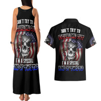 Don't Try To Figure Me Out Couples Matching Tank Maxi Dress and Hawaiian Shirt - Wonder Print Shop