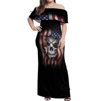 Don't Try To Figure Me Out Off Shoulder Maxi Dress - Wonder Print Shop