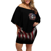 Don't Try To Figure Me Out Off Shoulder Short Dress - Wonder Print Shop