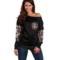 Don't Try To Figure Me Out Off Shoulder Sweater - Wonder Print Shop