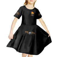 Dilligaf Flame Skull With G Kid Short Sleeve Dress - Wonder Print Shop