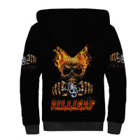 Dilligaf Flame Skull With G Sherpa Hoodie - Wonder Print Shop