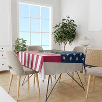 Custom American Flag Turkey Hunting Tablecloth with Illinois State Outline Country Farm Scene - Wonder Print Shop