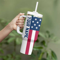 Custom American Flag Turkey Hunting Tumbler With Handle with Illinois State Outline Country Farm Scene - Wonder Print Shop