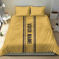 Custom Retro Bowling Bedding Set with Diamond Stripe Pattern North Bowl Logo - Wonder Print Shop