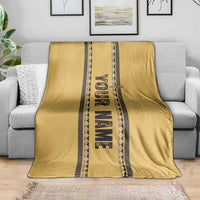 Custom Retro Bowling Blanket with Diamond Stripe Pattern North Bowl Logo - Wonder Print Shop