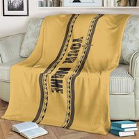 Custom Retro Bowling Blanket with Diamond Stripe Pattern North Bowl Logo - Wonder Print Shop