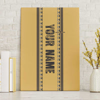 Custom Retro Bowling Canvas Wall Art with Diamond Stripe Pattern North Bowl Logo - Wonder Print Shop