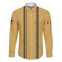 Custom Retro Bowling Family Matching Off The Shoulder Long Sleeve Dress and Hawaiian Shirt with Diamond Stripe Pattern North Bowl Logo - Wonder Print Shop