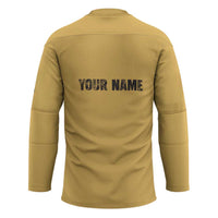 Custom Retro Bowling Hockey Jersey with Diamond Stripe Pattern North Bowl Logo - Wonder Print Shop