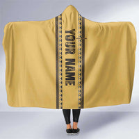Custom Retro Bowling Hooded Blanket with Diamond Stripe Pattern North Bowl Logo - Wonder Print Shop