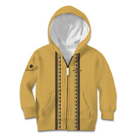 Custom Retro Bowling Kid Hoodie with Diamond Stripe Pattern North Bowl Logo - Wonder Print Shop