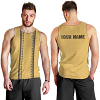 Custom Retro Bowling Men Tank Top with Diamond Stripe Pattern North Bowl Logo - Wonder Print Shop