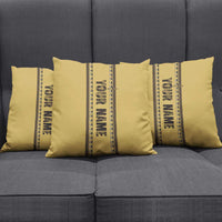 Custom Retro Bowling Pillow Cover with Diamond Stripe Pattern North Bowl Logo - Wonder Print Shop