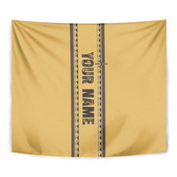 Custom Retro Bowling Tapestry with Diamond Stripe Pattern North Bowl Logo - Wonder Print Shop