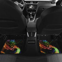 Custom Bowling Quarter Rainbow fFame Bowling Ball Car Mats with Colorful Flaming Strike Design Rainbow Ball - Wonder Print Shop
