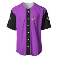 Personalized Purple Black Retro Bowling Baseball Jersey with Cartoon Strike - Wonder Print Shop