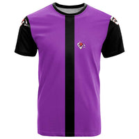 Personalized Purple Black Retro Bowling T Shirt with Cartoon Strike - Wonder Print Shop
