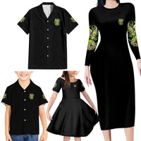 Karma Fairy Skull Family Matching Long Sleeve Bodycon Dress and Hawaiian Shirt - Wonder Print Shop