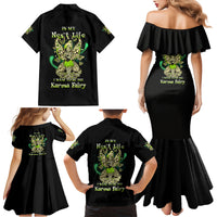 Karma Fairy Skull Family Matching Mermaid Dress and Hawaiian Shirt - Wonder Print Shop