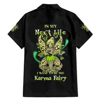 Karma Fairy Skull Family Matching Short Sleeve Bodycon Dress and Hawaiian Shirt - Wonder Print Shop