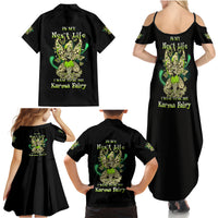 Karma Fairy Skull Family Matching Summer Maxi Dress and Hawaiian Shirt - Wonder Print Shop